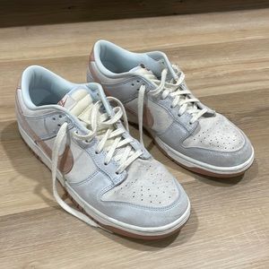 Nike low dunks fossil rose
